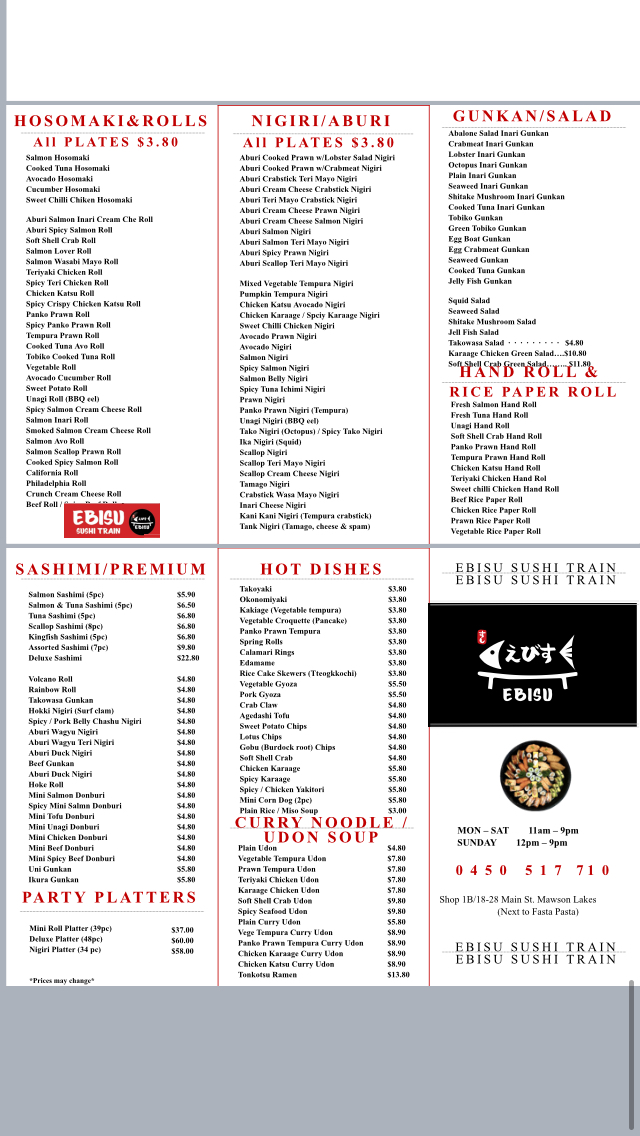 Menu Ebisu Sushi-1