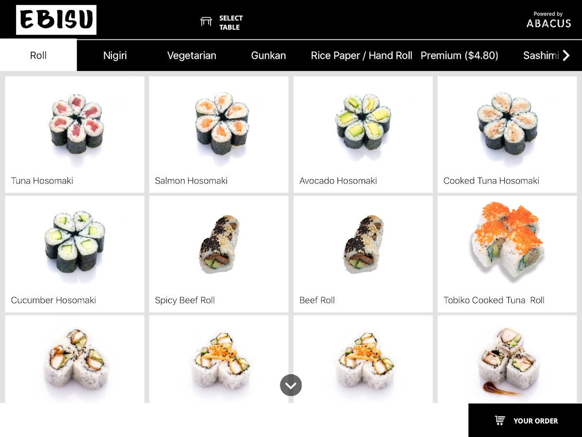 Menu Ebisu Sushi-2